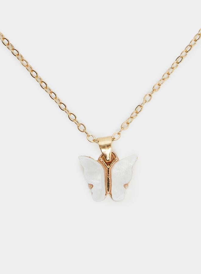 Styli Butterfly Necklace with Bracelet and Ring with Earrings Set - Image 2